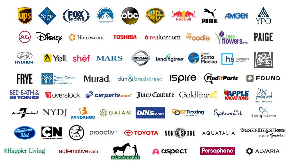 Logos of brands Graick has worked with